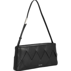 Woven - Schultertasche 31 cm (ck black)