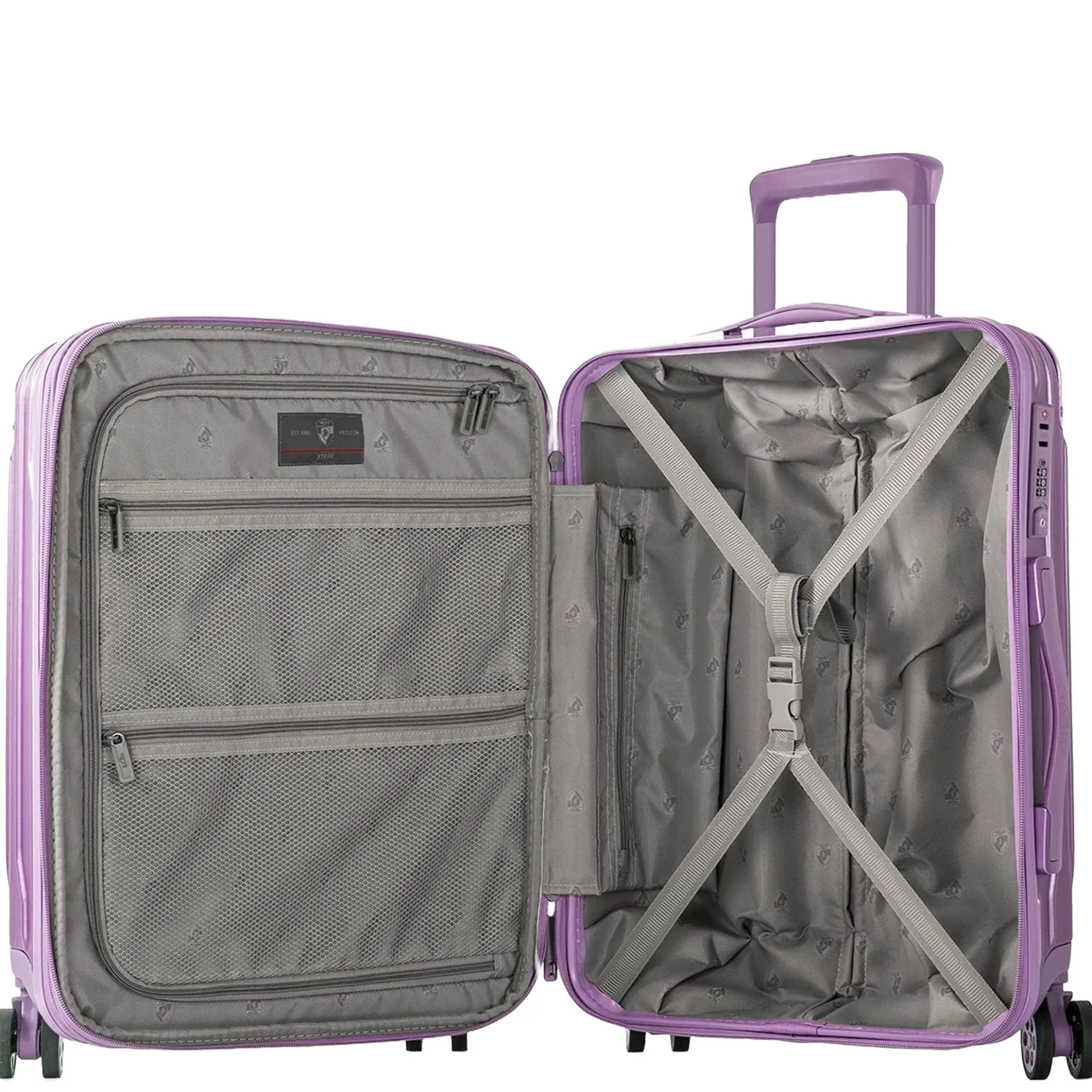 Xtrak - 4-Rollen-Kabinentrolley S 55 cm erw. (lavender)
