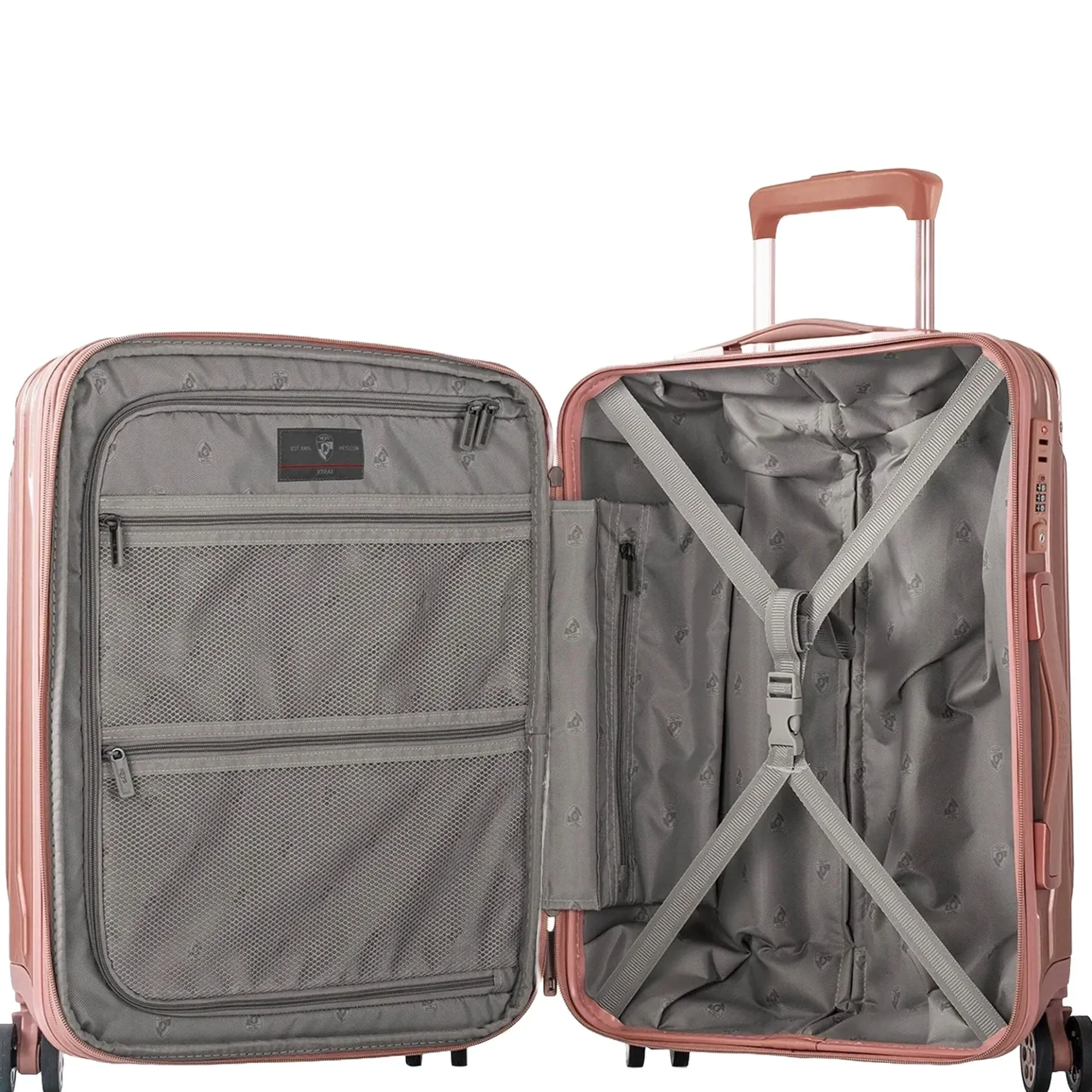 Xtrak - 4-Rollen-Kabinentrolley S 55 cm erw. (rose gold)