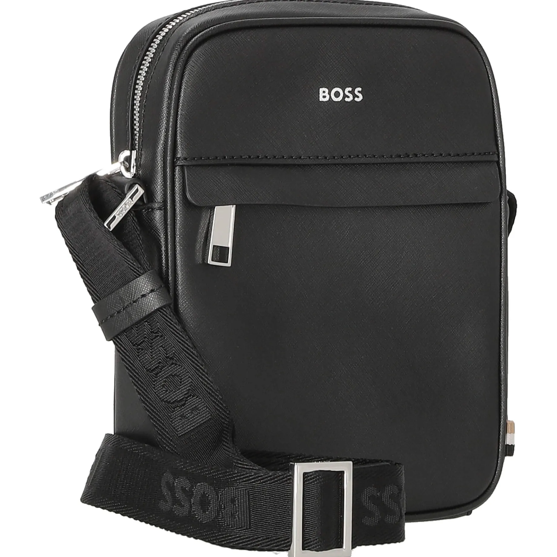 Zair Ns Zip - Umhängetasche Leder 21 cm (schwarz)