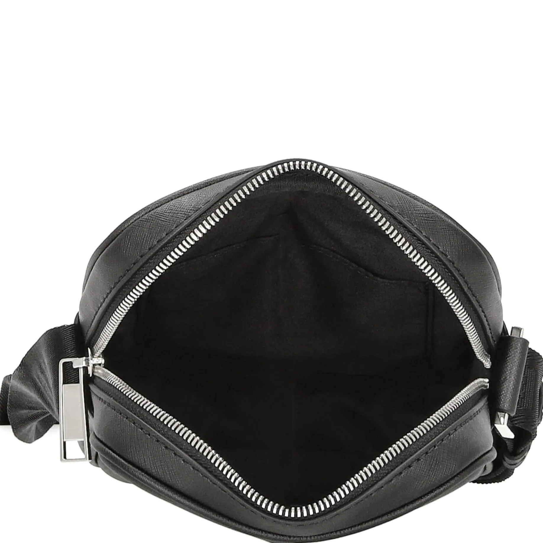 Zair Ns Zip - Umhängetasche Leder 21 cm (schwarz)