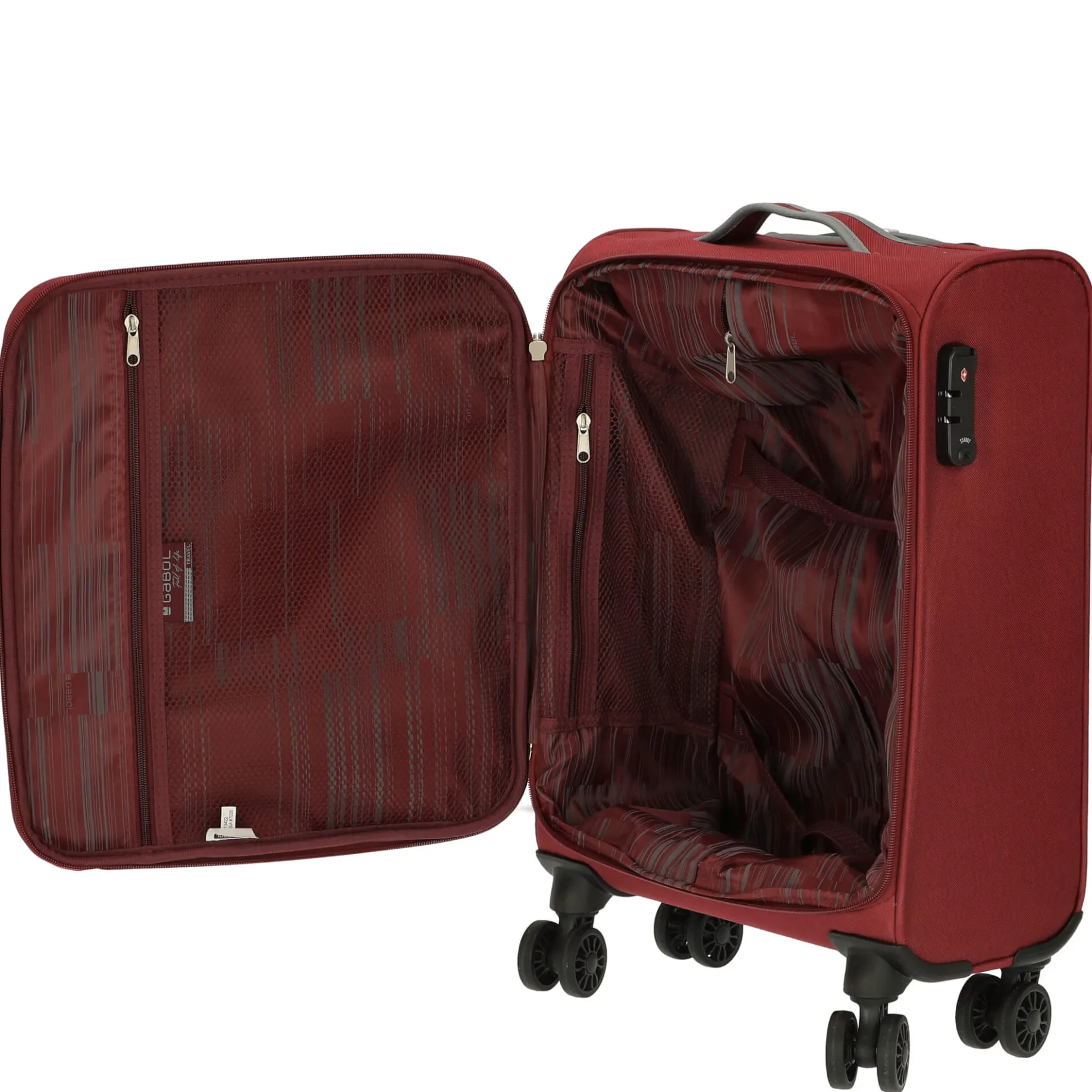 Zambia - 4-Rollen-Kabinentrolley 55 cm (burgundy)
