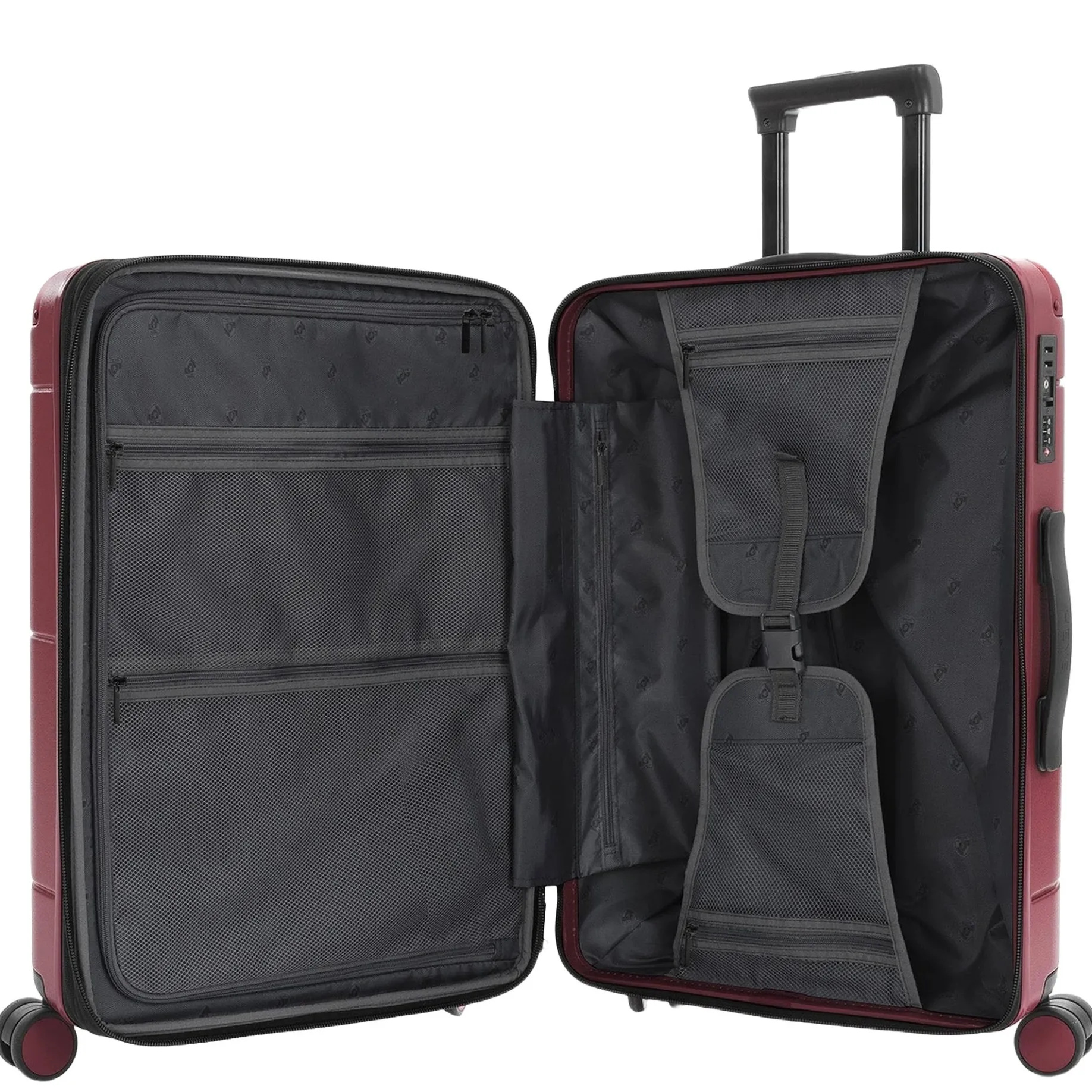 Zen - 4-Rollen-Trolley M 66 cm erw. (burgundy)
