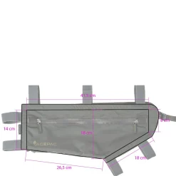 Zip Frame Bag MKII M 3.5 - Rahmentasche (Bikepacking) 26 cm (grau)