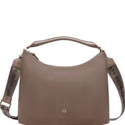 Zita - Umhängetasche M 37 cm (coal brown)