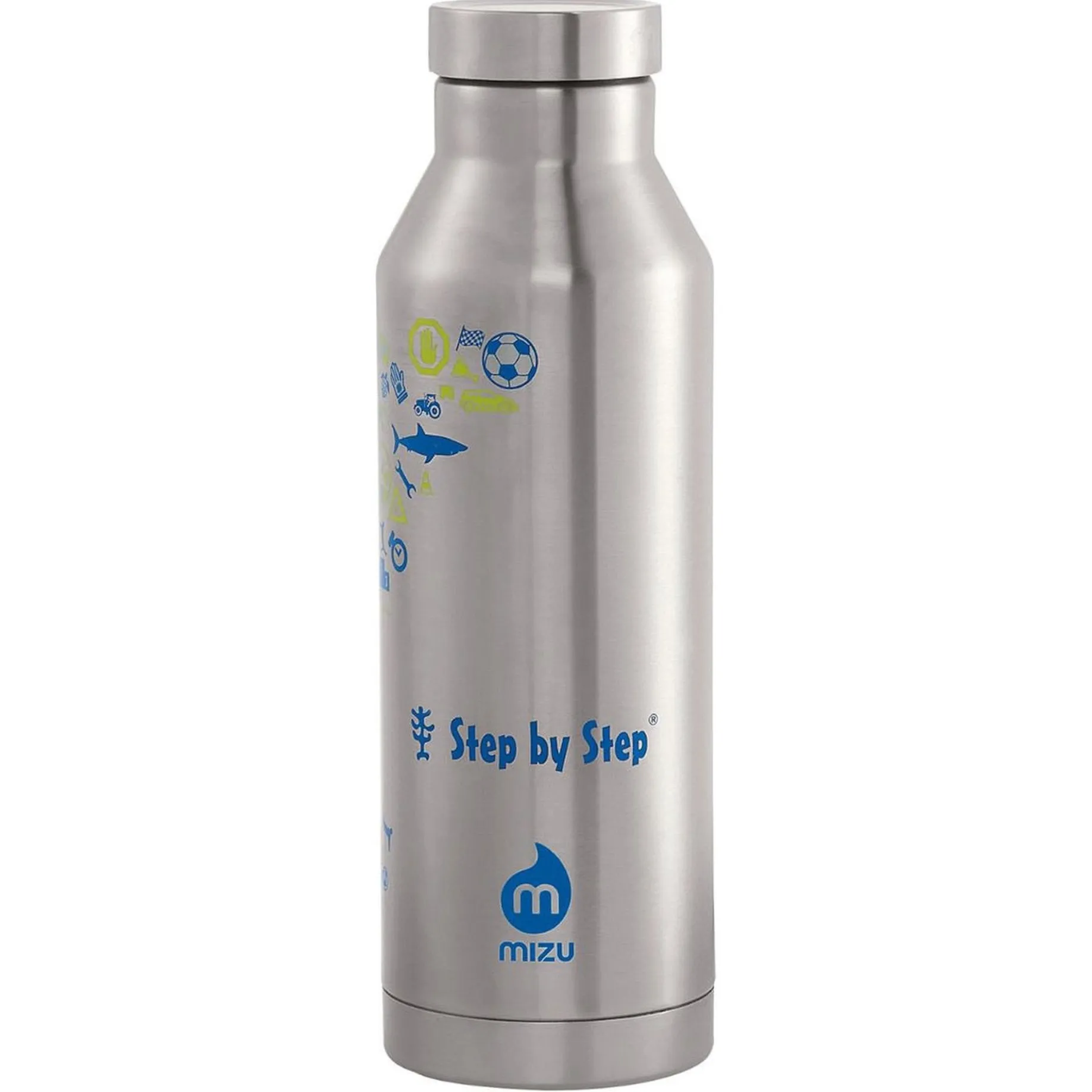 Zubehör 500 ml Isolierte Edelstahl - Trinkflasche (Blau/Gelb)