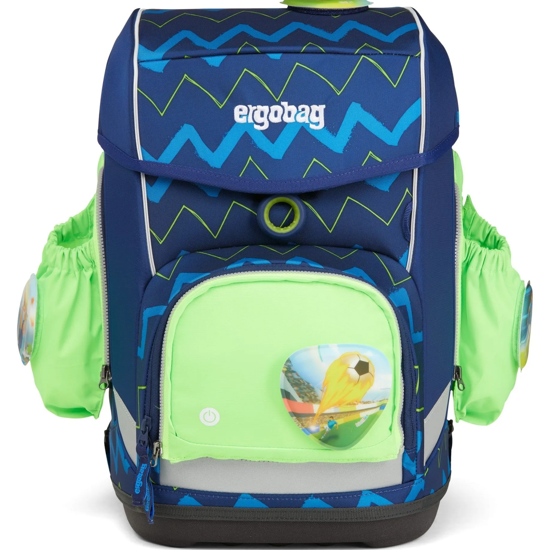 Zubehör Pack/Cubo/Cubo Light/Wide Fluo LED - Seitentaschen Zip-Set 3tlg. (grün)