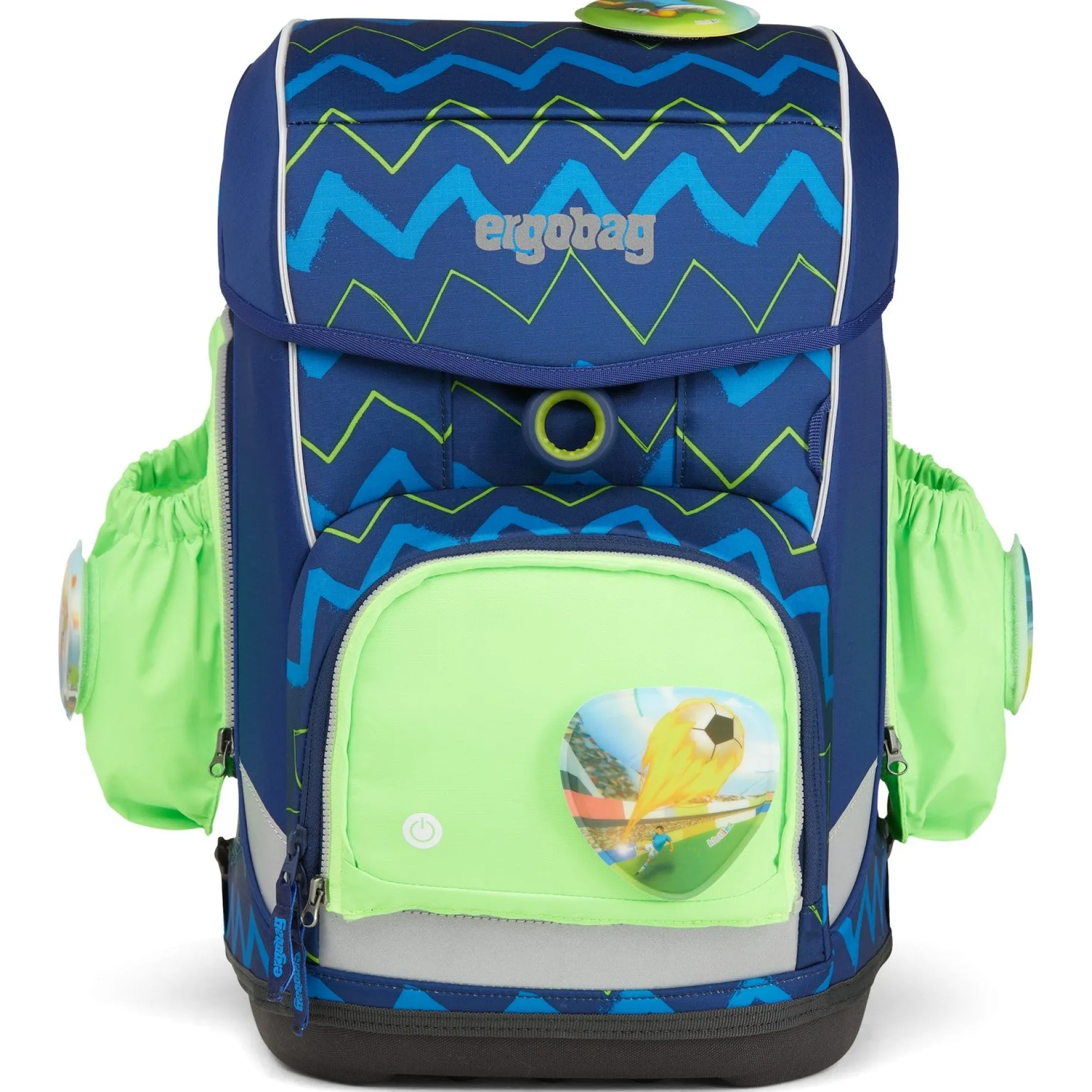 Zubehör Pack/Cubo/Cubo Light/Wide Fluo LED - Seitentaschen Zip-Set 3tlg. (grün)
