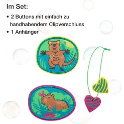 Zubehör Wechselbuttons 3tlg. (Paradise)