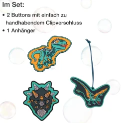 Zubehör Wechselbuttons 3tlg. (Dino Time)